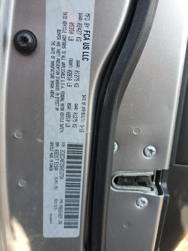 2C3CCABT2GH212734 2016 Chrysler 300 S