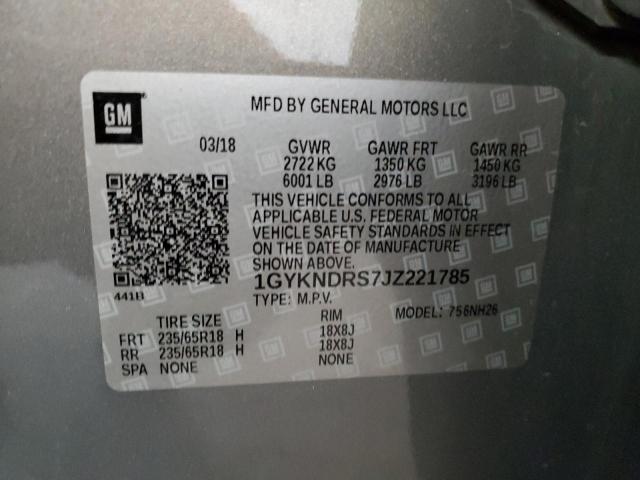 2018 Cadillac Xt5 Luxury VIN: 1GYKNDRS7JZ221785 Lot: 56115914