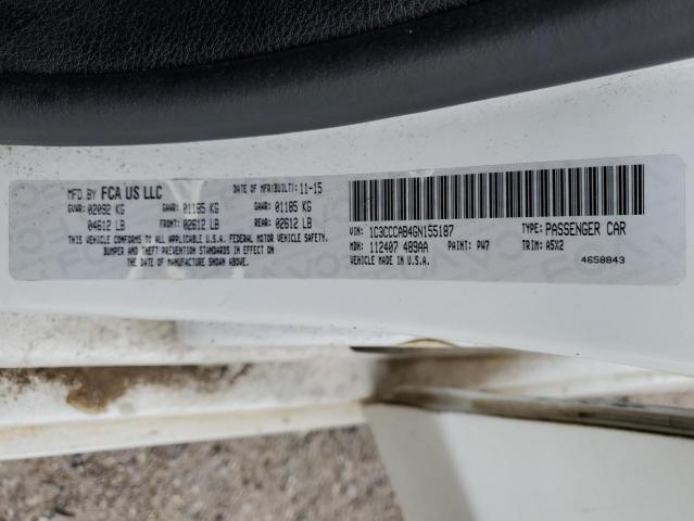 2016 Chrysler 200 Limited VIN: 1C3CCCAB4GN155187 Lot: 54512424