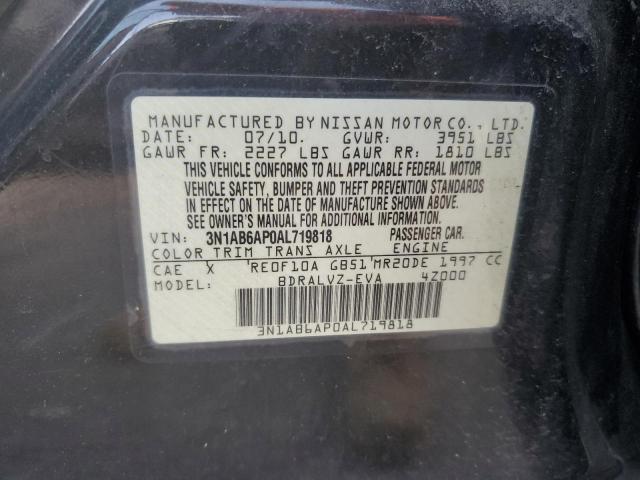 2010 Nissan Sentra 2.0 VIN: 3N1AB6AP0AL719818 Lot: 56195134