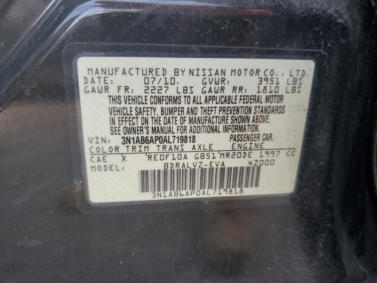 3N1AB6AP0AL719818 2010 Nissan Sentra 2.0
