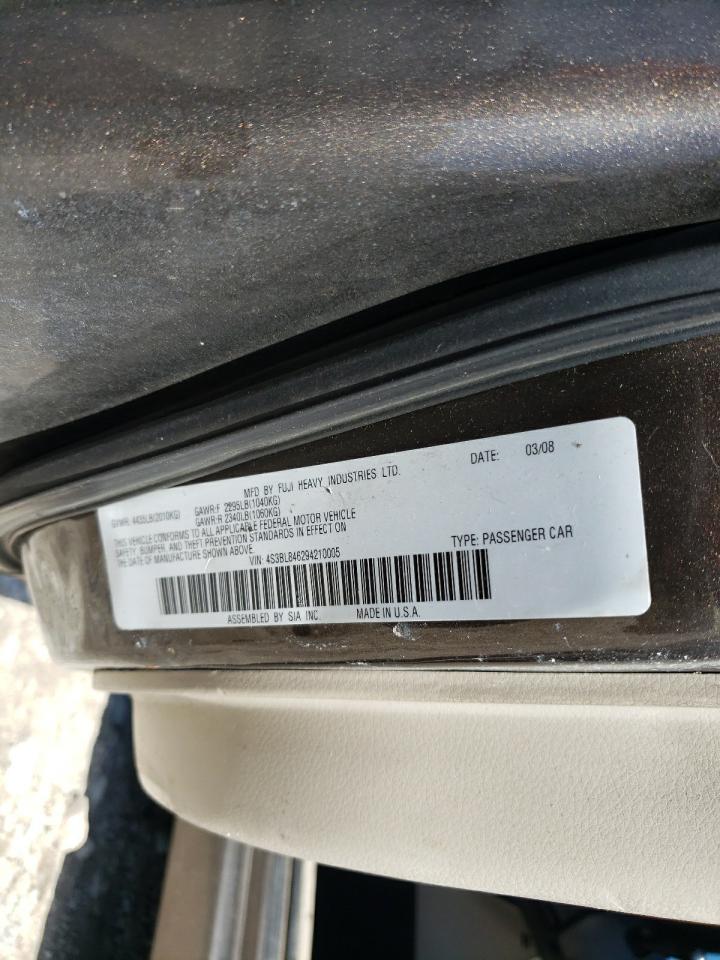 4S3BL846294210005 2009 Subaru Legacy 3.0R
