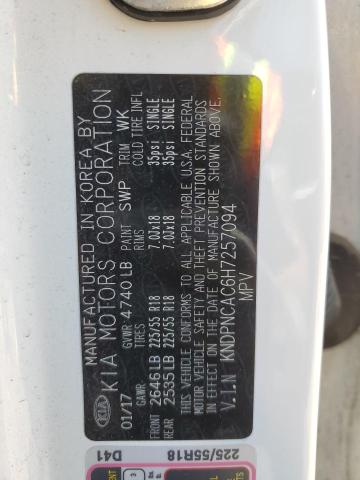 2017 Kia Sportage Ex VIN: KNDPNCAC6H7257094 Lot: 55418394