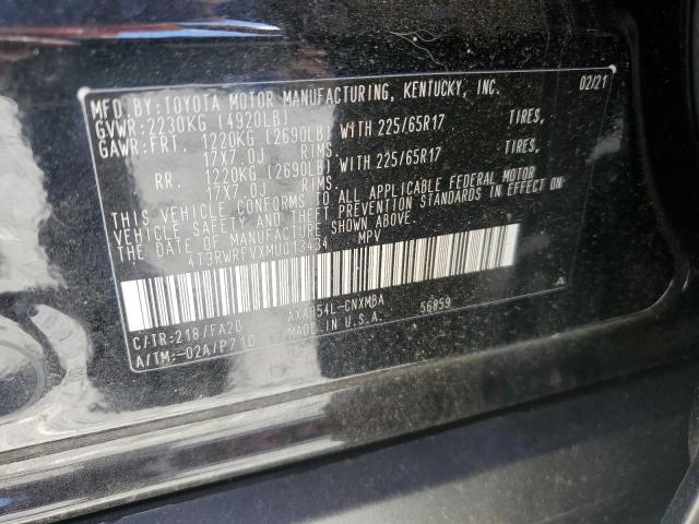 2021 Toyota Rav4 Xle VIN: 4T3RWRFVXMU013434 Lot: 55252554