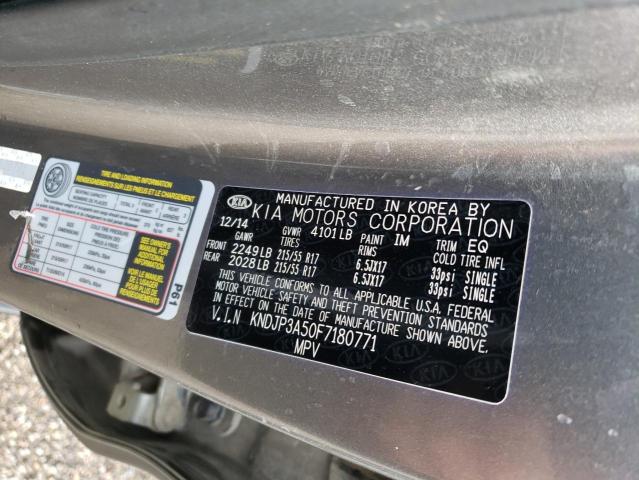 2015 Kia Soul + VIN: KNDJP3A50F7180771 Lot: 57095494