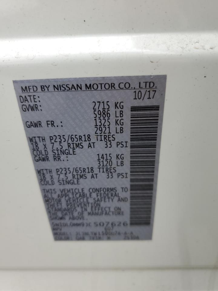 5N1DL0MM9JC507626 2018 Infiniti Qx60