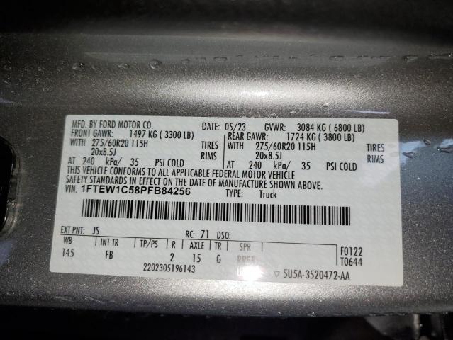 2023 FORD F150 SUPER - 1FTEW1C58PFB84256