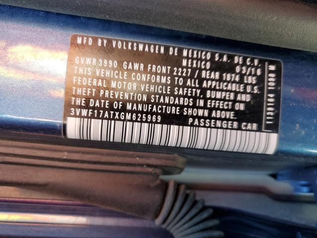 2016 Volkswagen Beetle 1.8T VIN: 3VWF17ATXGM625969 Lot: 56648754