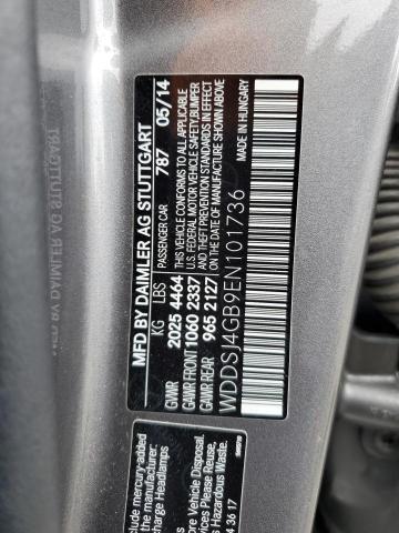2014 Mercedes-Benz Cla 250 4Matic VIN: WDDSJ4GB9EN101736 Lot: 55266334
