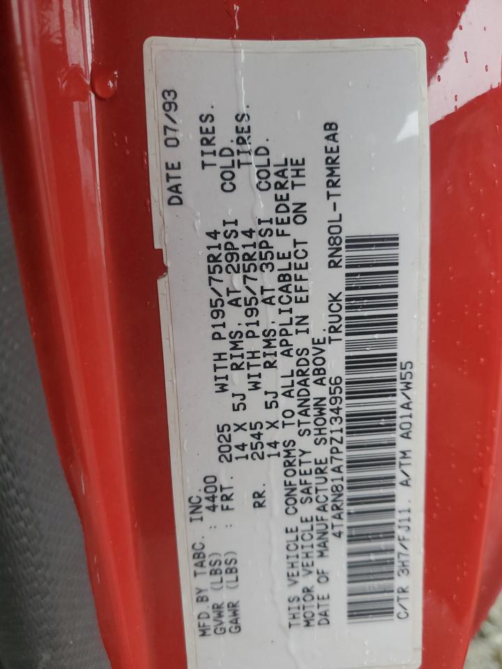 4TARN81A7PZ134956 1993 Toyota Pickup 1/2 Ton Short Wheelbase Stb