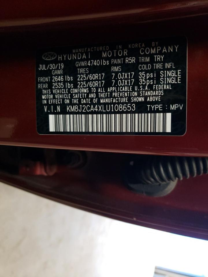 KM8J2CA4XLU108653 2020 Hyundai Tucson Se