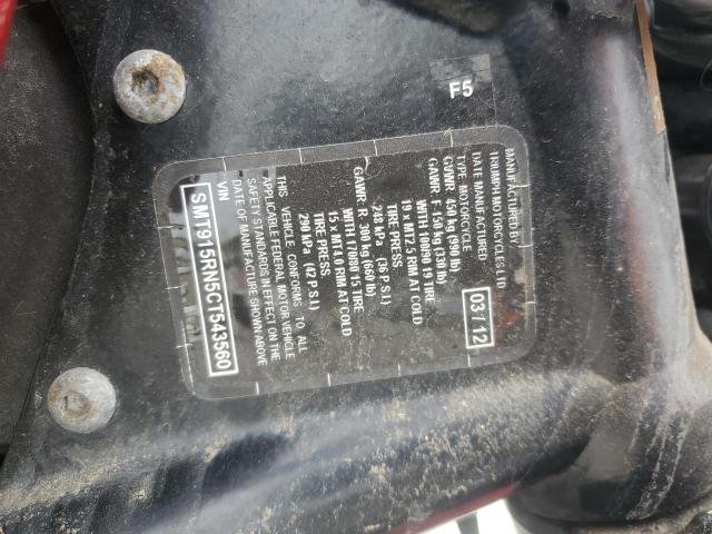 2012 TRIUMPH MOTORCYCLE SPEEDMASTE - SMT915RN5CT543560