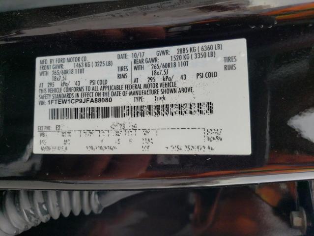 2018 Ford F150 Supercrew VIN: 1FTEW1CP9JFA88080 Lot: 53501854