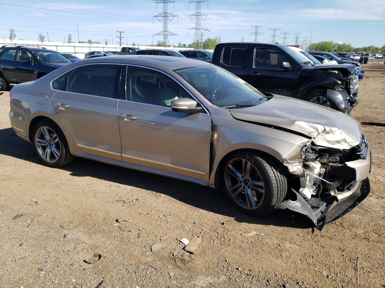 Lot #2554259945 2015 VOLKSWAGEN PASSAT SEL