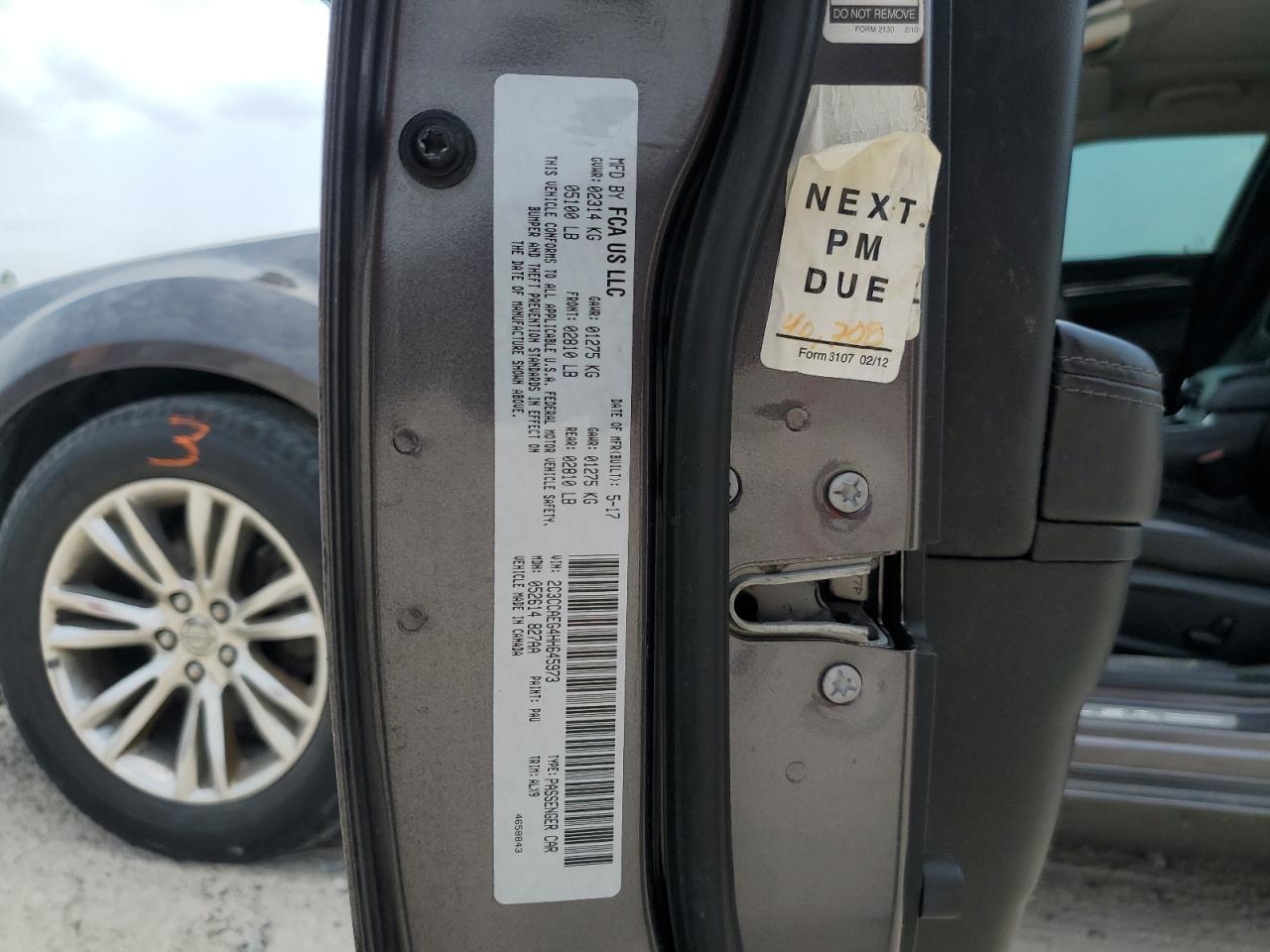 2C3CCAEG4HH645973 2017 Chrysler 300C