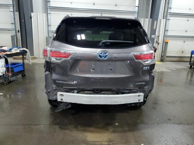 2016 Toyota Highlander Hybrid Limited VIN: 5TDDCRFH5GS018091 Lot: 55477404