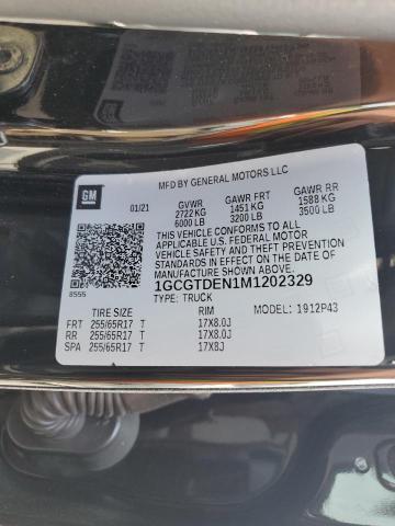 2021 Chevrolet Colorado Z71 VIN: 1GCGTDEN1M1202329 Lot: 56137974