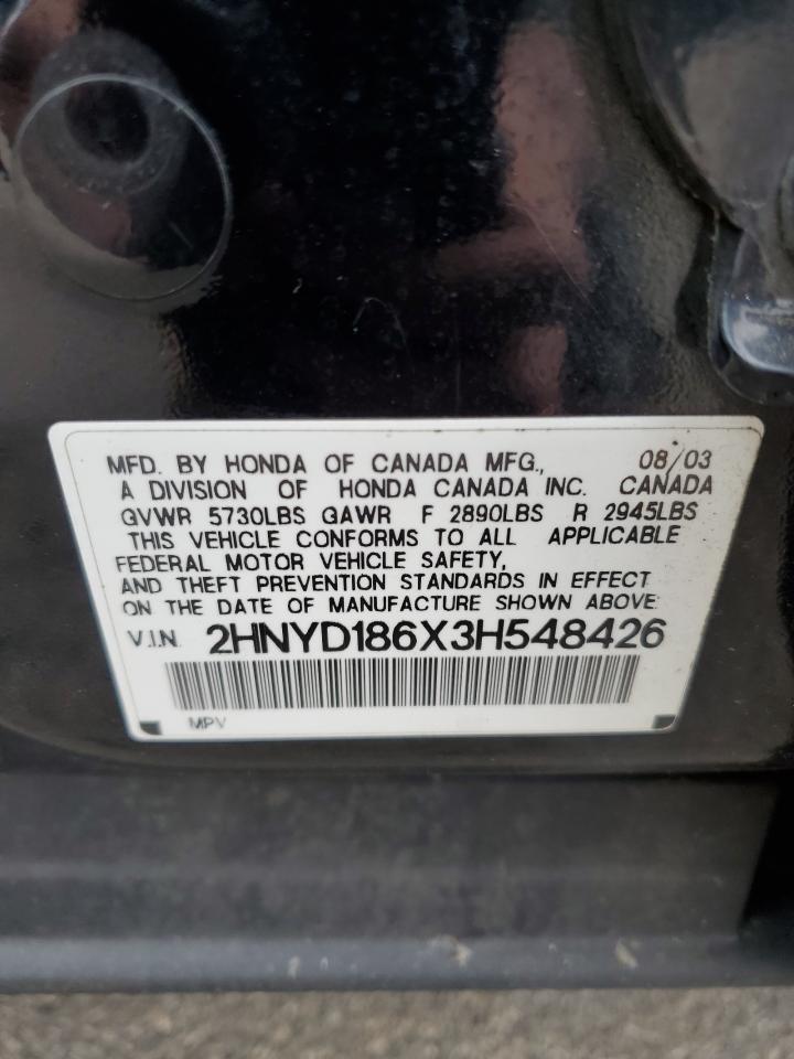 2HNYD186X3H548426 2003 Acura Mdx Touring