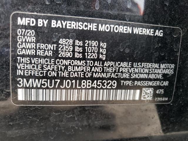 3MW5U7J01L8B45329 BMW M3 40I 12