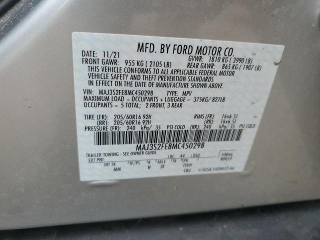 2021 Ford Ecosport S VIN: MAJ3S2FE8MC450298 Lot: 54789864