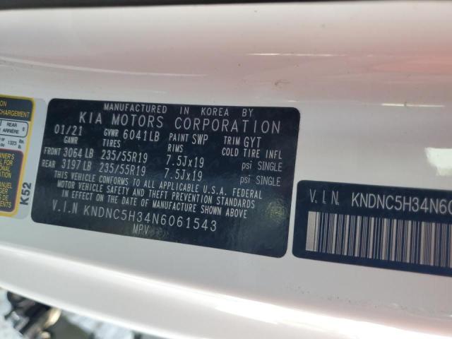 2022 Kia Carnival Ex VIN: KNDNC5H34N6061543 Lot: 54119074