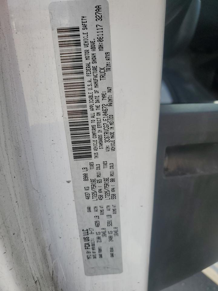 3C6TRVCG7JE104672 2018 Ram Promaster 2500 2500 High