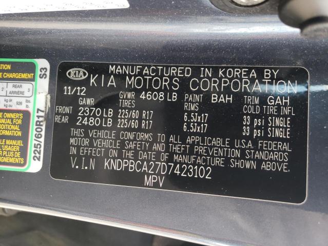 2013 Kia Sportage Lx VIN: KNDPBCA27D7423102 Lot: 56914124