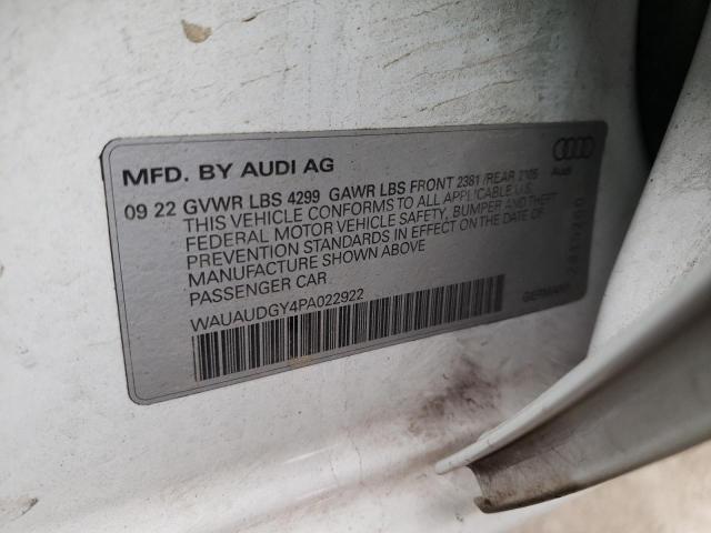 WAUAUDGY4PA022922 Audi A3 PREMIUM 13