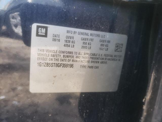 2016 Chevrolet Malibu Ls VIN: 1G1ZB5ST8GF359196 Lot: 55199284