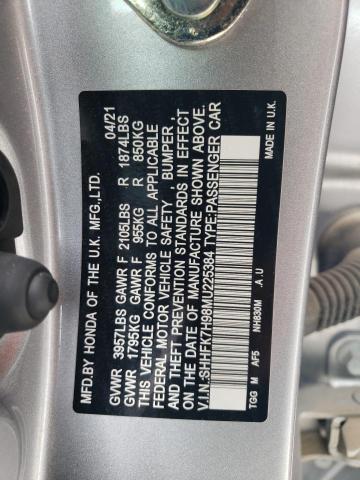 2021 HONDA CIVIC SPOR - SHHFK7H98MU225384