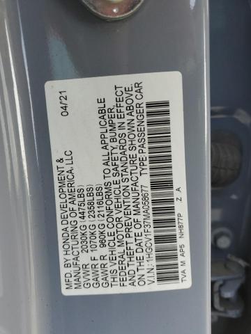 2021 Honda Accord Sport VIN: 1HGCV1F37MA058677 Lot: 53983904