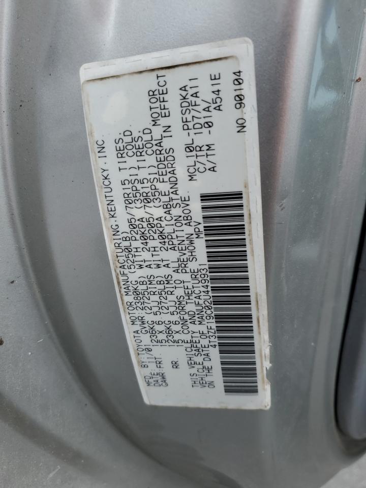 4T3ZF19C02U449931 2002 Toyota Sienna Ce