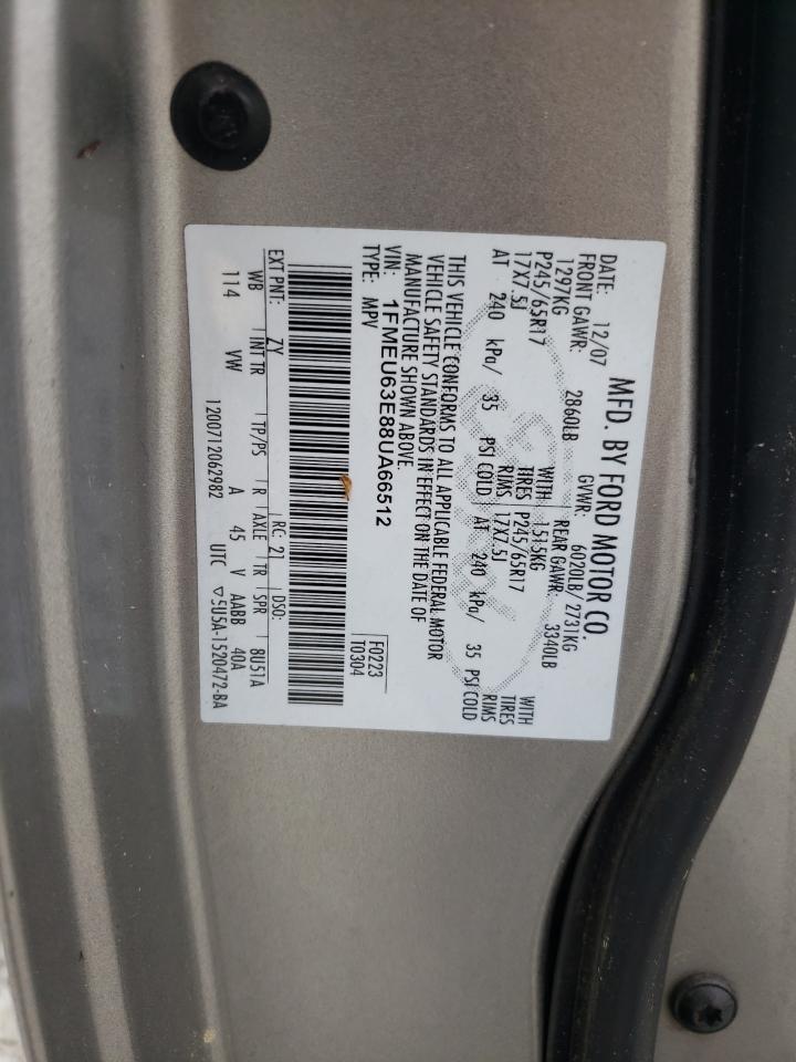 1FMEU63E88UA66512 2008 Ford Explorer Xlt