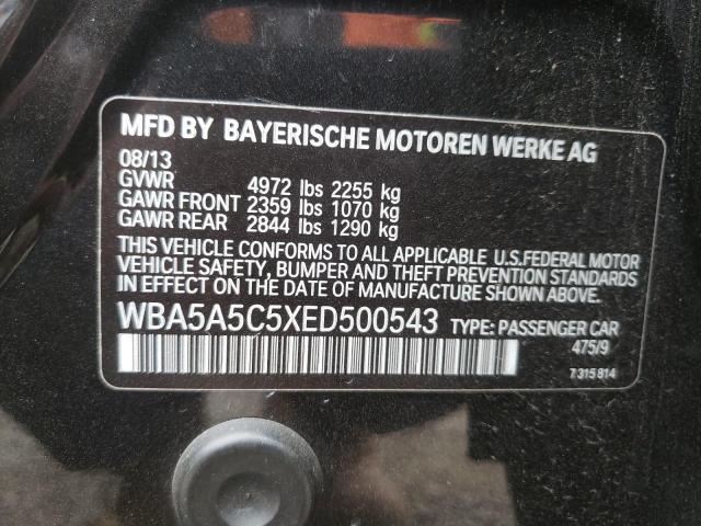 VIN WBA5A5C5XED500543 2014 BMW 5 Series, 528 I no.12