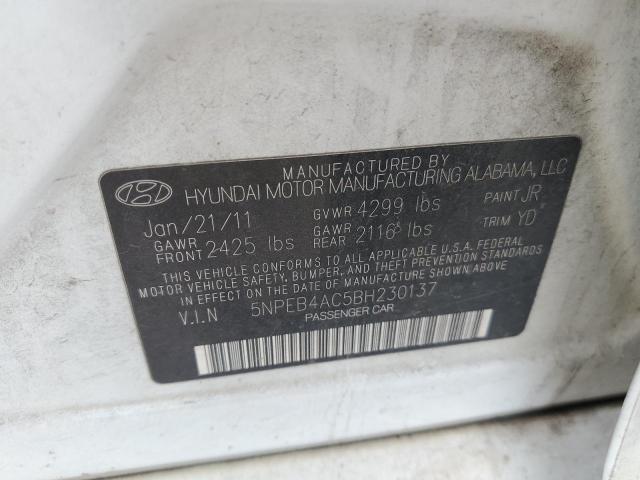 2011 Hyundai Sonata Gls VIN: 5NPEB4AC5BH230137 Lot: 54771024