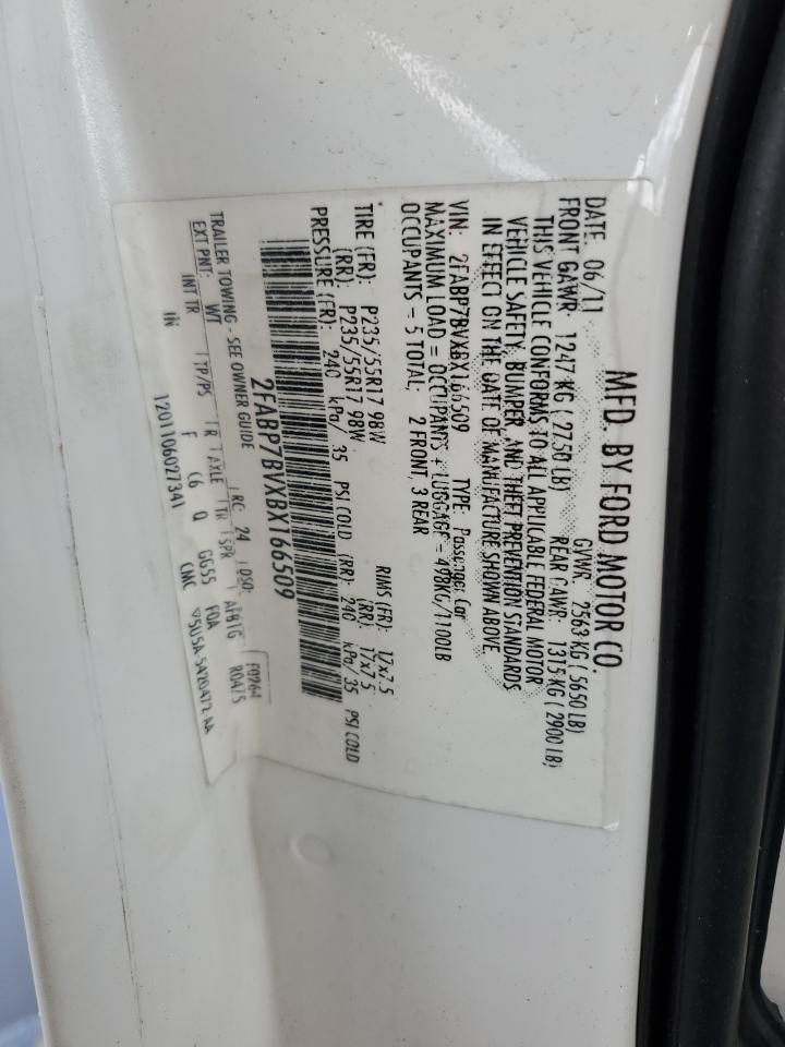 2FABP7BVXBX166509 2011 Ford Crown Victoria Police Interceptor