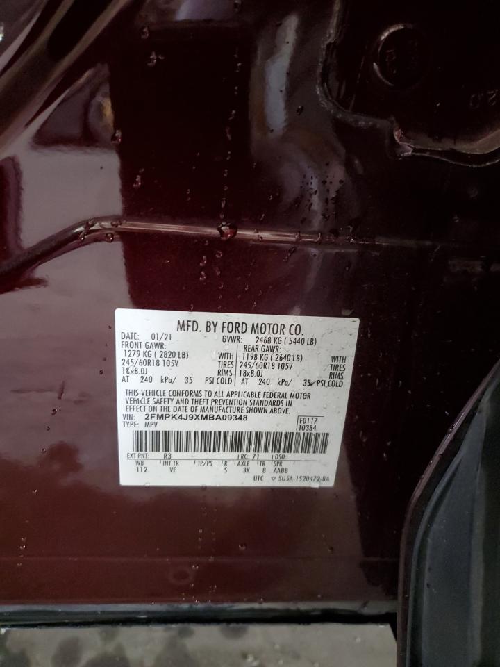 2FMPK4J9XMBA09348 2021 Ford Edge Sel