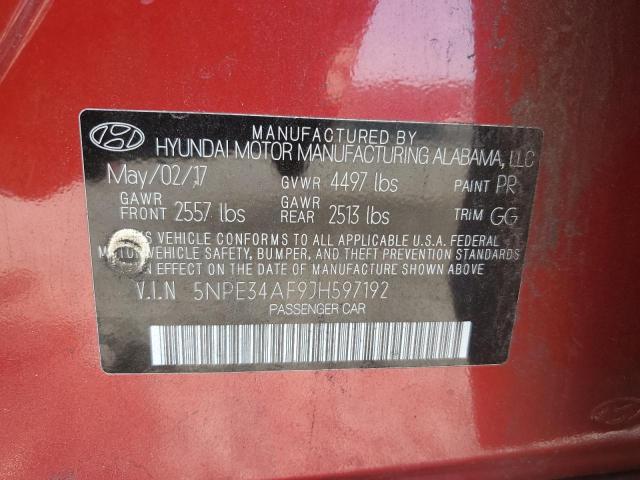 2018 Hyundai Sonata Sport VIN: 5NPE34AF9JH597192 Lot: 57273534
