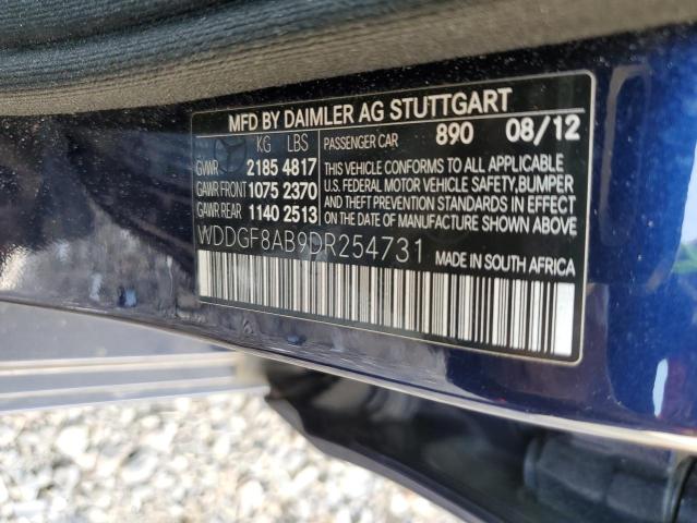 VIN WDDGF8AB9DR254731 2013 Mercedes-Benz C-Class, 3... no.12