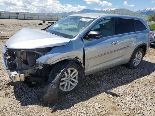 2016 Toyota Highlander Le VIN: 5TDZKRFH7GS122221 Lot: 55510334