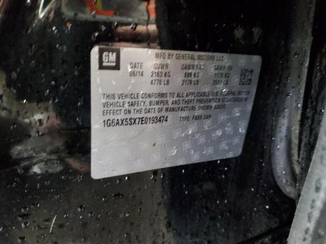 2014 Cadillac Cts Luxury Collection VIN: 1G6AX5SX7E0193474 Lot: 55875564