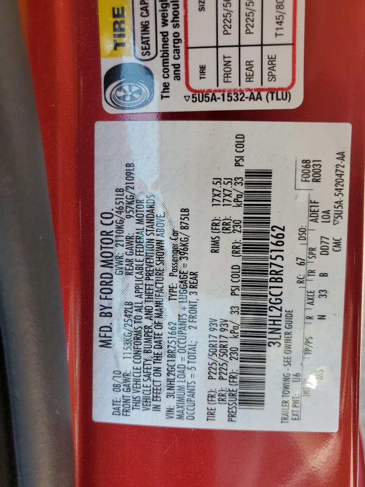 3LNHL2GC1BR751662 2011 Lincoln Mkz