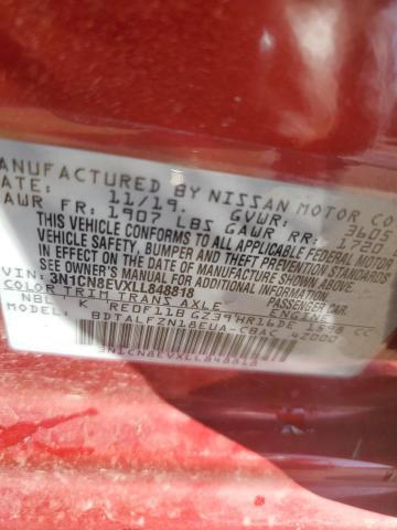 2020 NISSAN VERSA SV - 3N1CN8EVXLL848818