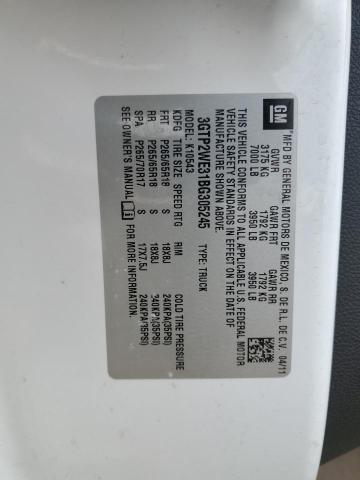 2011 GMC Sierra K1500 Slt VIN: 3GTP2WE31BG305245 Lot: 54185744