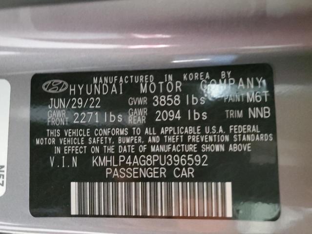 VIN KMHLP4AG8PU396592 2023 Hyundai Elantra, Limited no.13