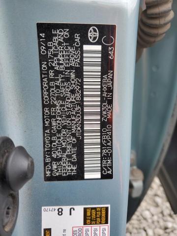 2015 Toyota Prius VIN: JTDKN3DU3F1882972 Lot: 55409154