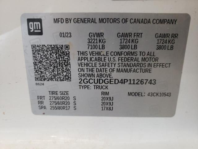 2GCUDGED4P1126743 Chevrolet All Models 1500 12