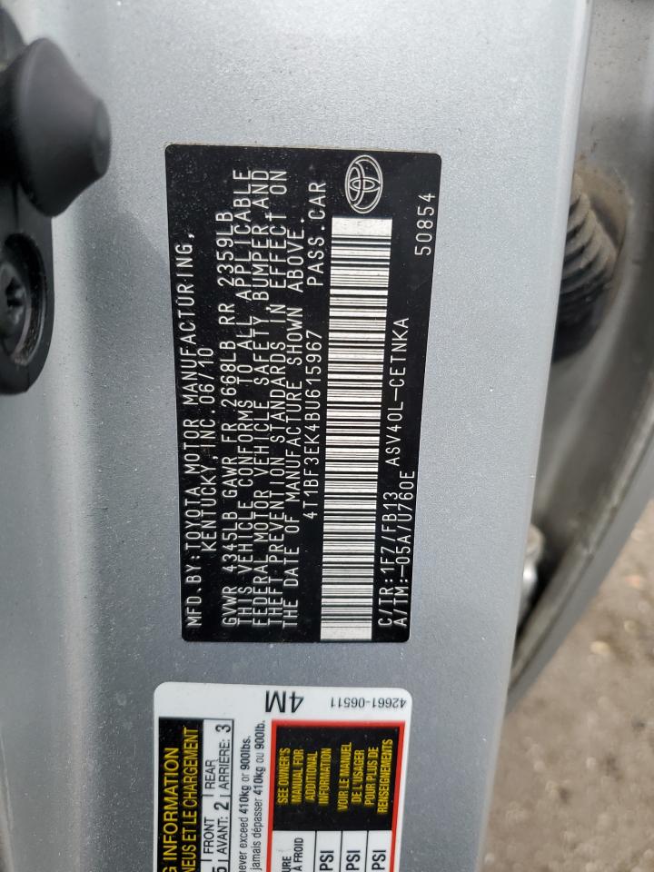 4T1BF3EK4BU615967 2011 Toyota Camry Base