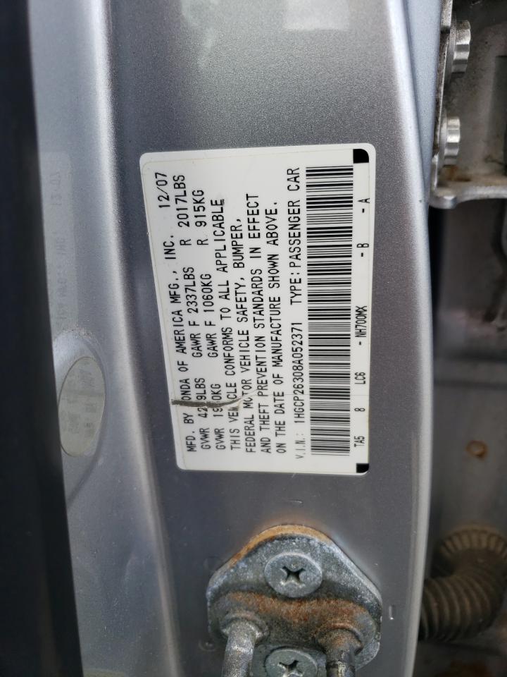 1HGCP26308A052371 2008 Honda Accord Lx