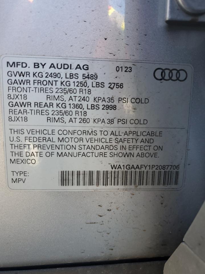 WA1GAAFY1P2087706 2023 Audi Q5 Premium 45